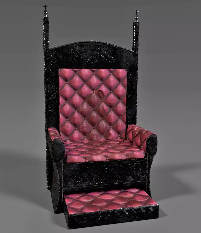 Old Iron Throne 3D model_0