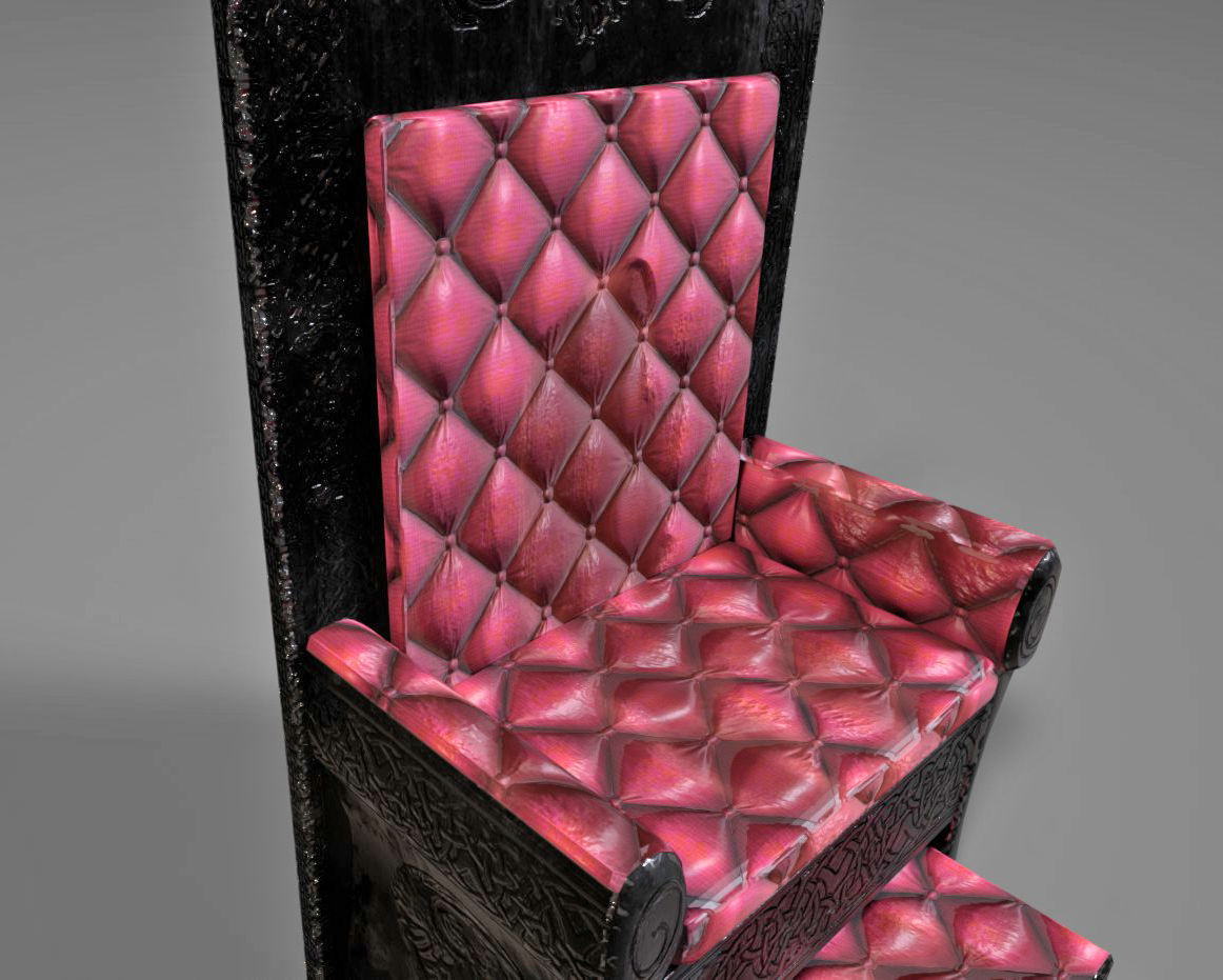 Old Iron Throne 3D model_2