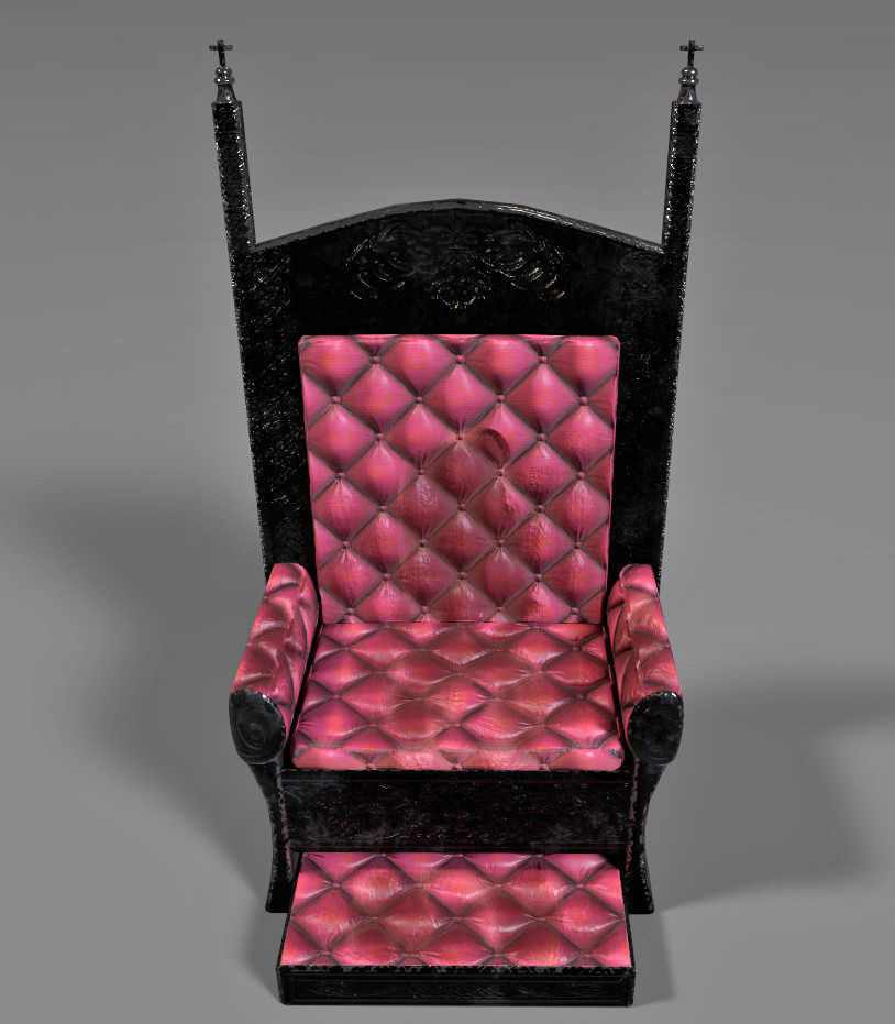 Old Iron Throne 3D model_1
