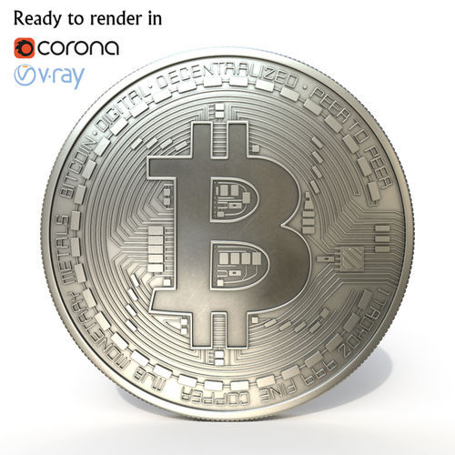 Bitcoin metal 3D model