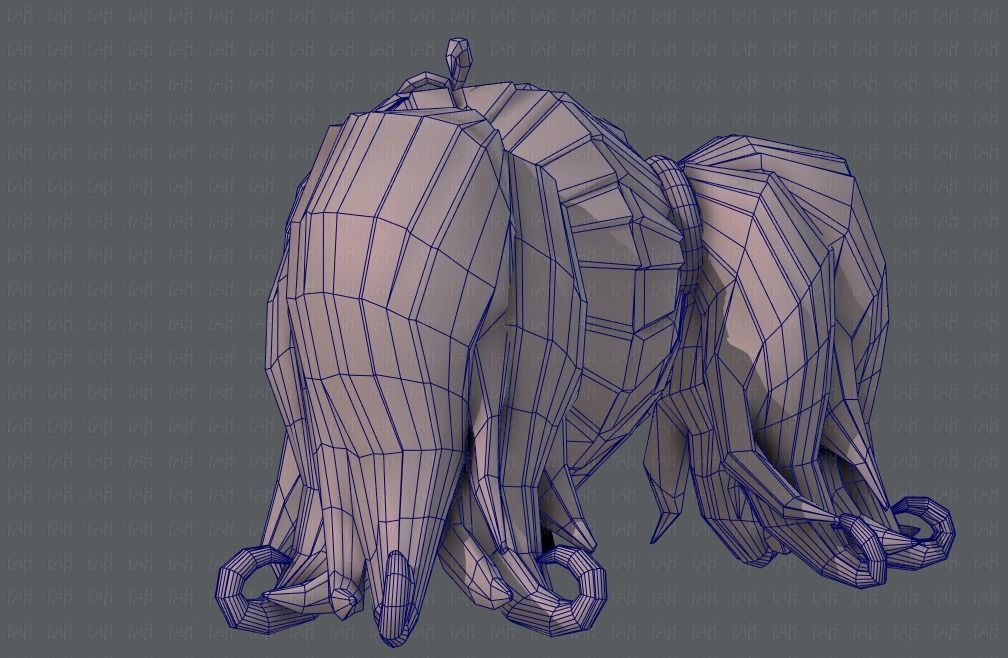 3D Hair style for girl V03 3D model_31