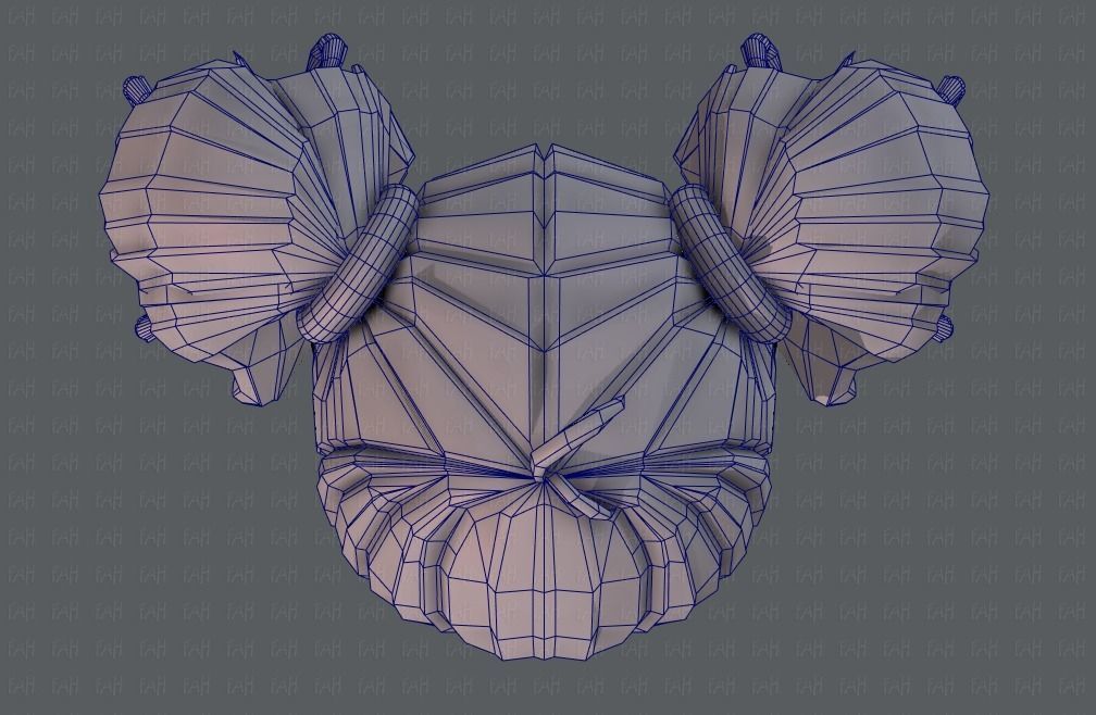 3D Hair style for girl V03 3D model_37