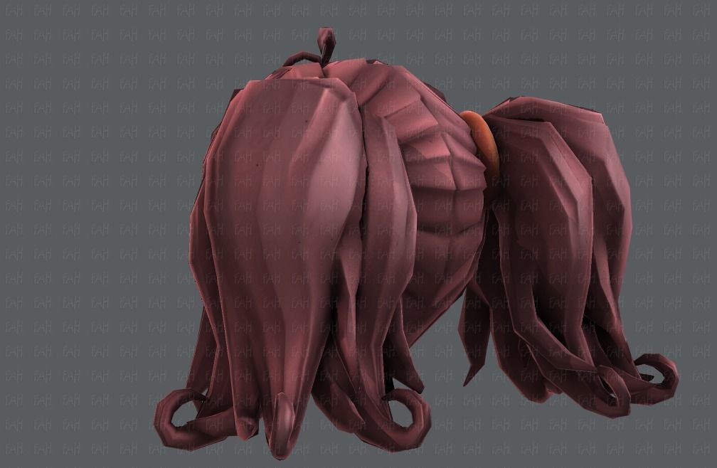 3D Hair style for girl V03 3D model_23