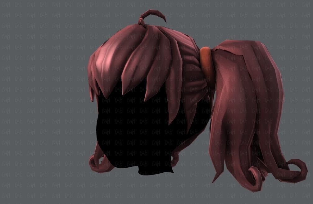 3D Hair style for girl V03 3D model_25