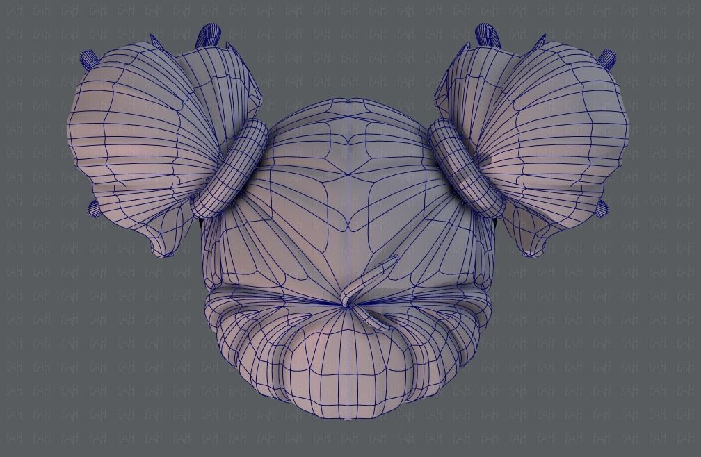 3D Hair style for girl V03 3D model_35