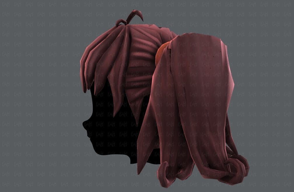 3D Hair style for girl V03 3D model_24