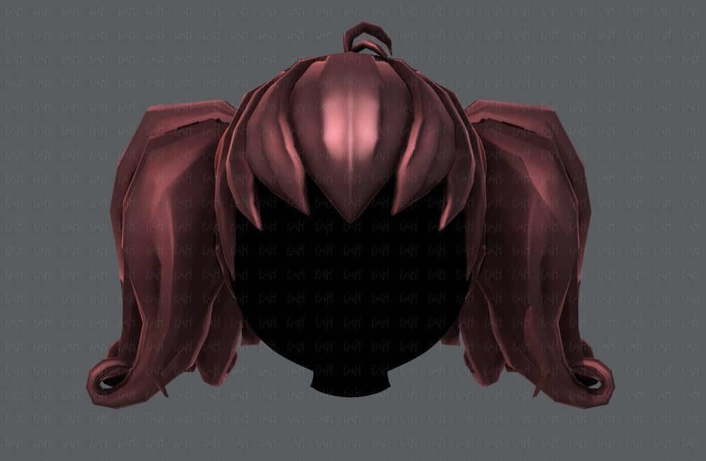 3D Hair style for girl V03 3D model_18