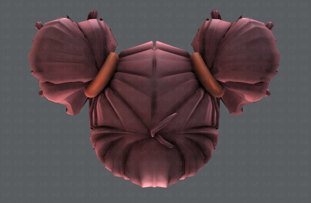 3D Hair style for girl V03 3D model_36