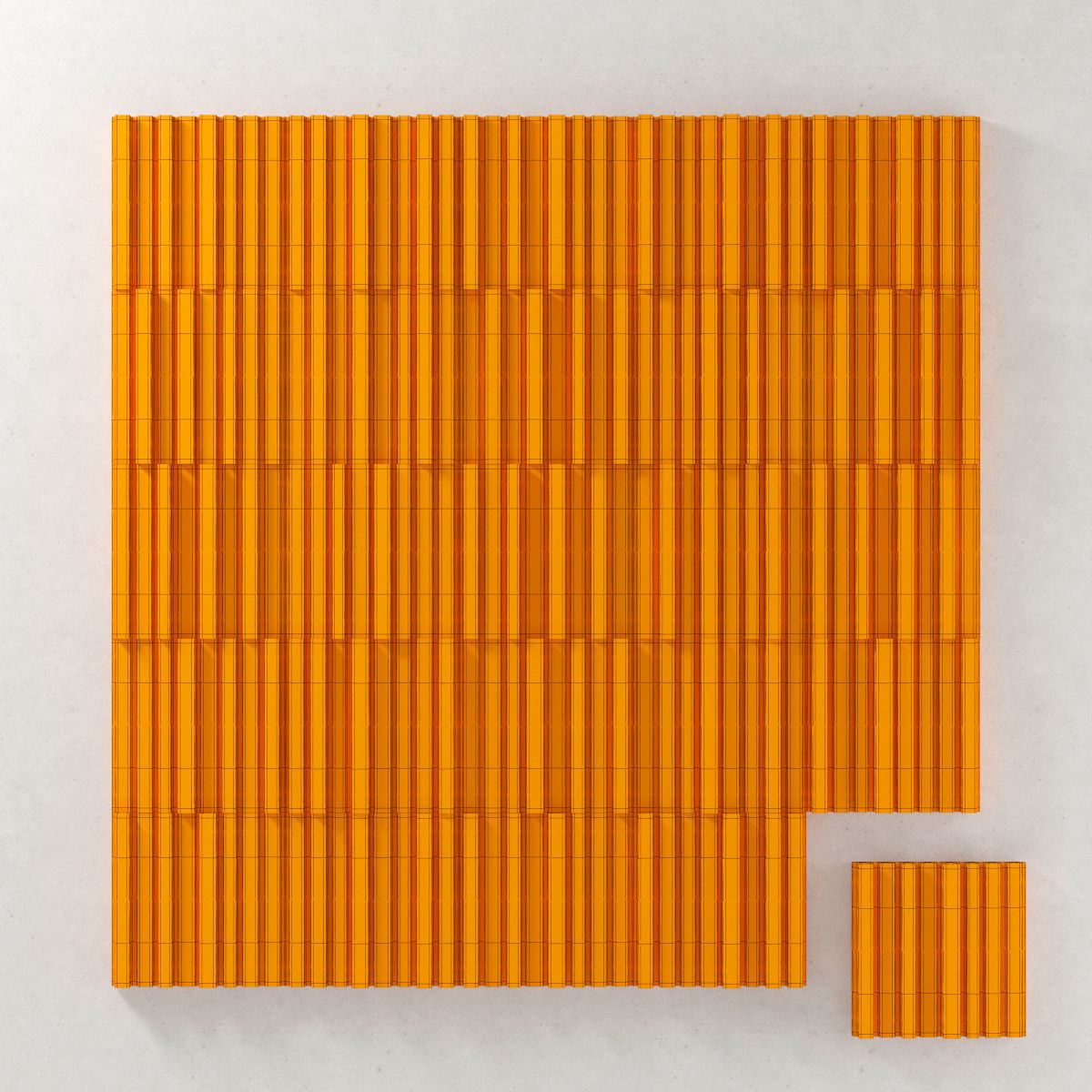 Stone panel decorative n3 3D model_2