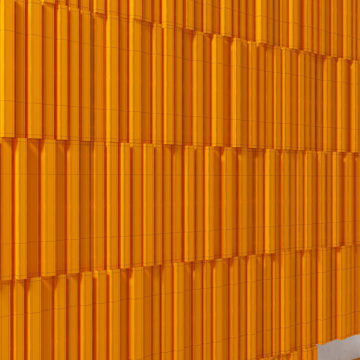 Stone panel decorative n3 3D model_3