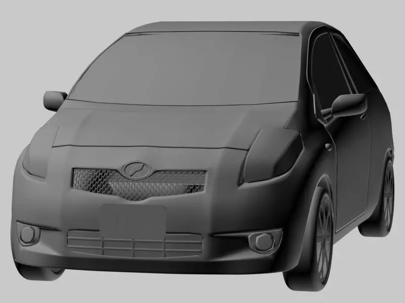 toyota vitz-Yaris 3doors 3D model_0