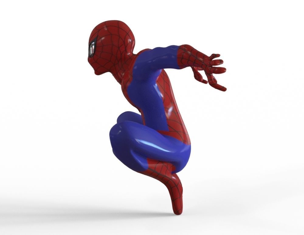Spiderman spider-man jumping 3D print model_2