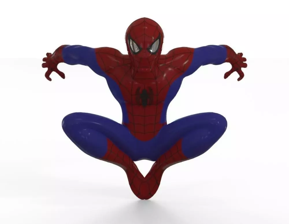 Spiderman spider-man jumping 3D print model_0