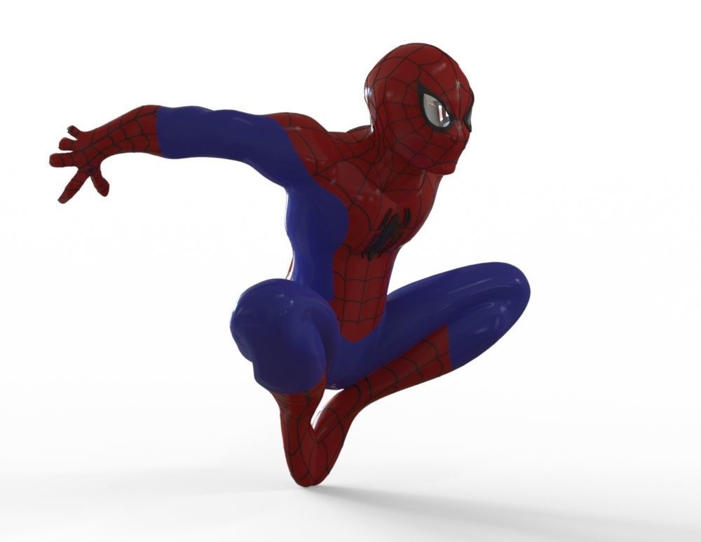 Spiderman spider-man jumping 3D print model_1