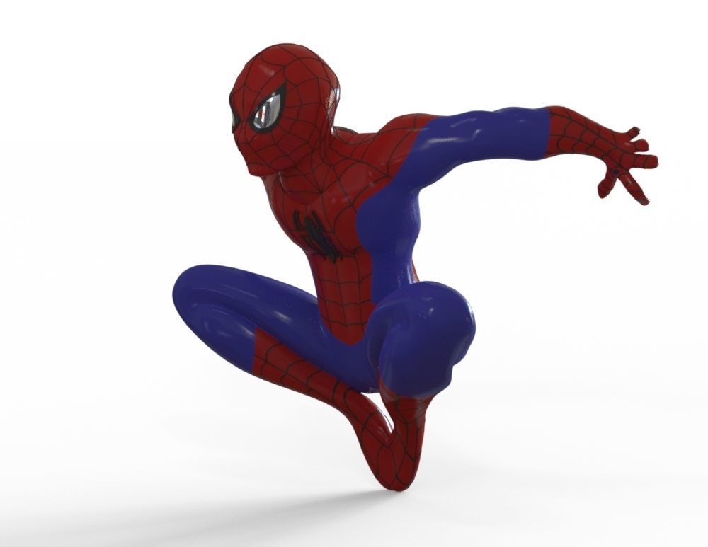 Spiderman spider-man jumping 3D print model_3