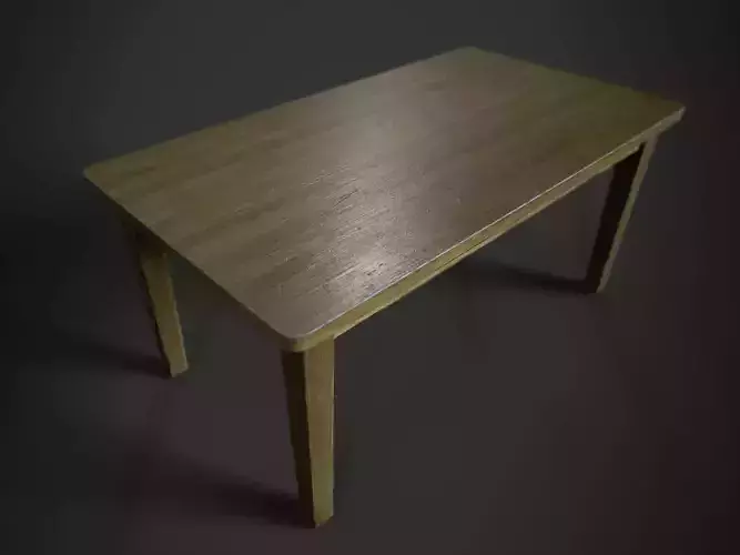 Table Model -Textures Free low-poly 3D model