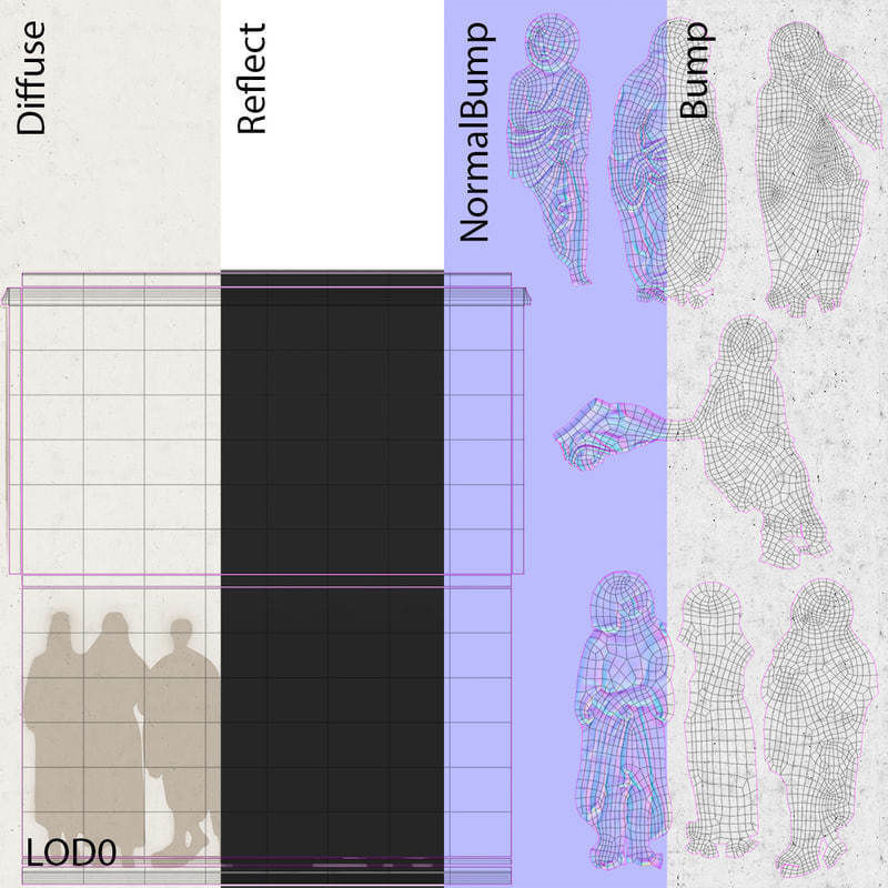 Bas Relief df4 Low-poly 3D model_13