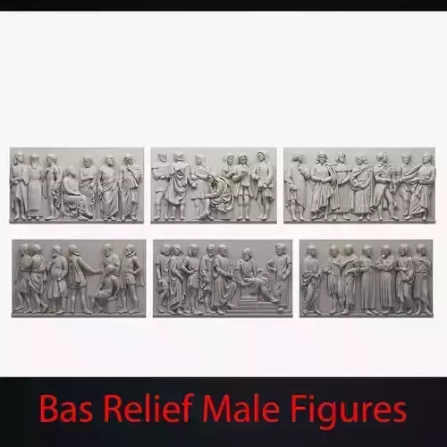 Bas Relief Male Figures