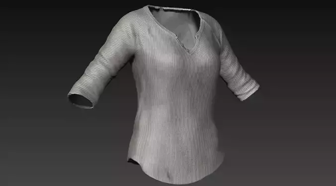 Zbrush Female Pullover 3D model