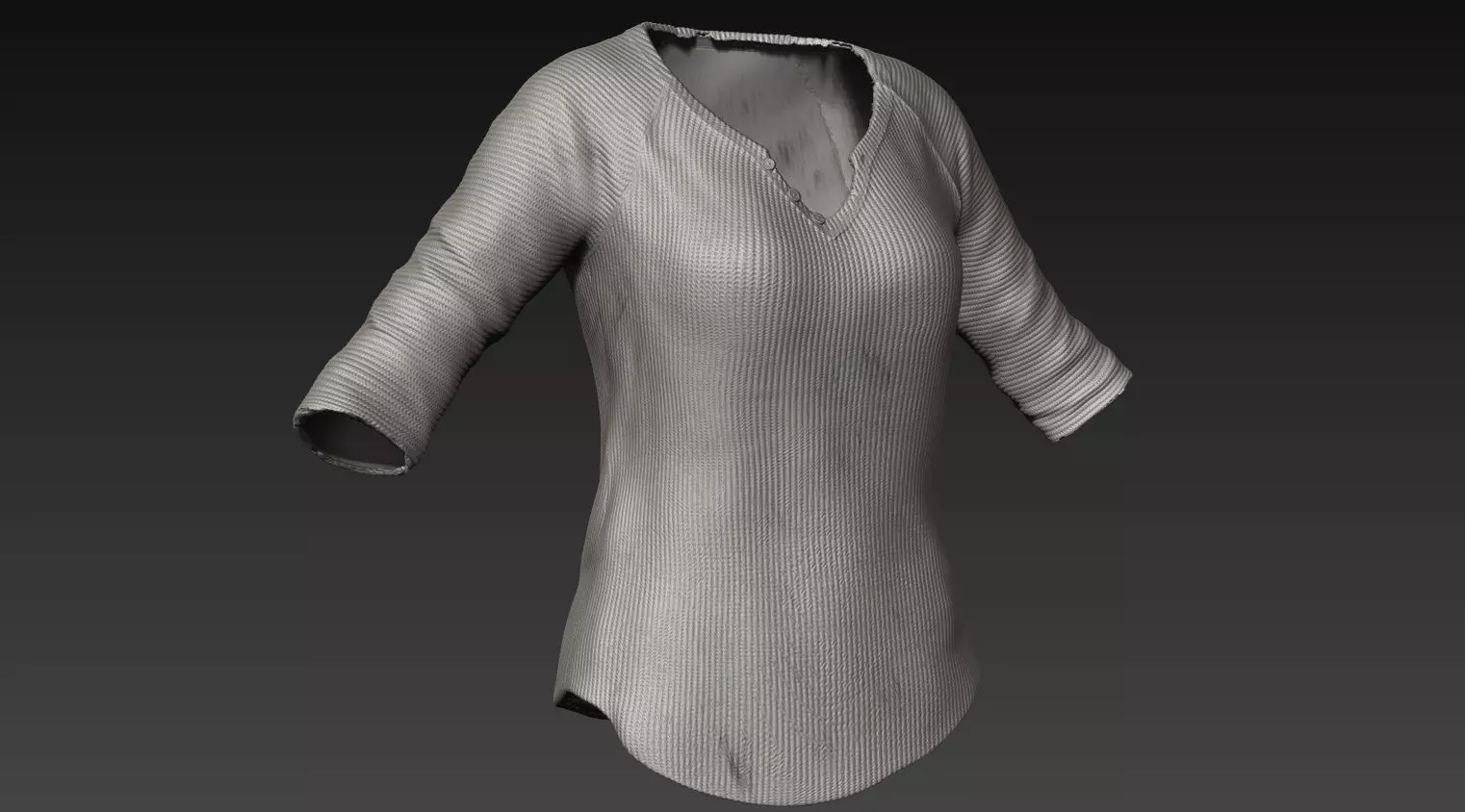 Zbrush Female Pullover 3D model_0