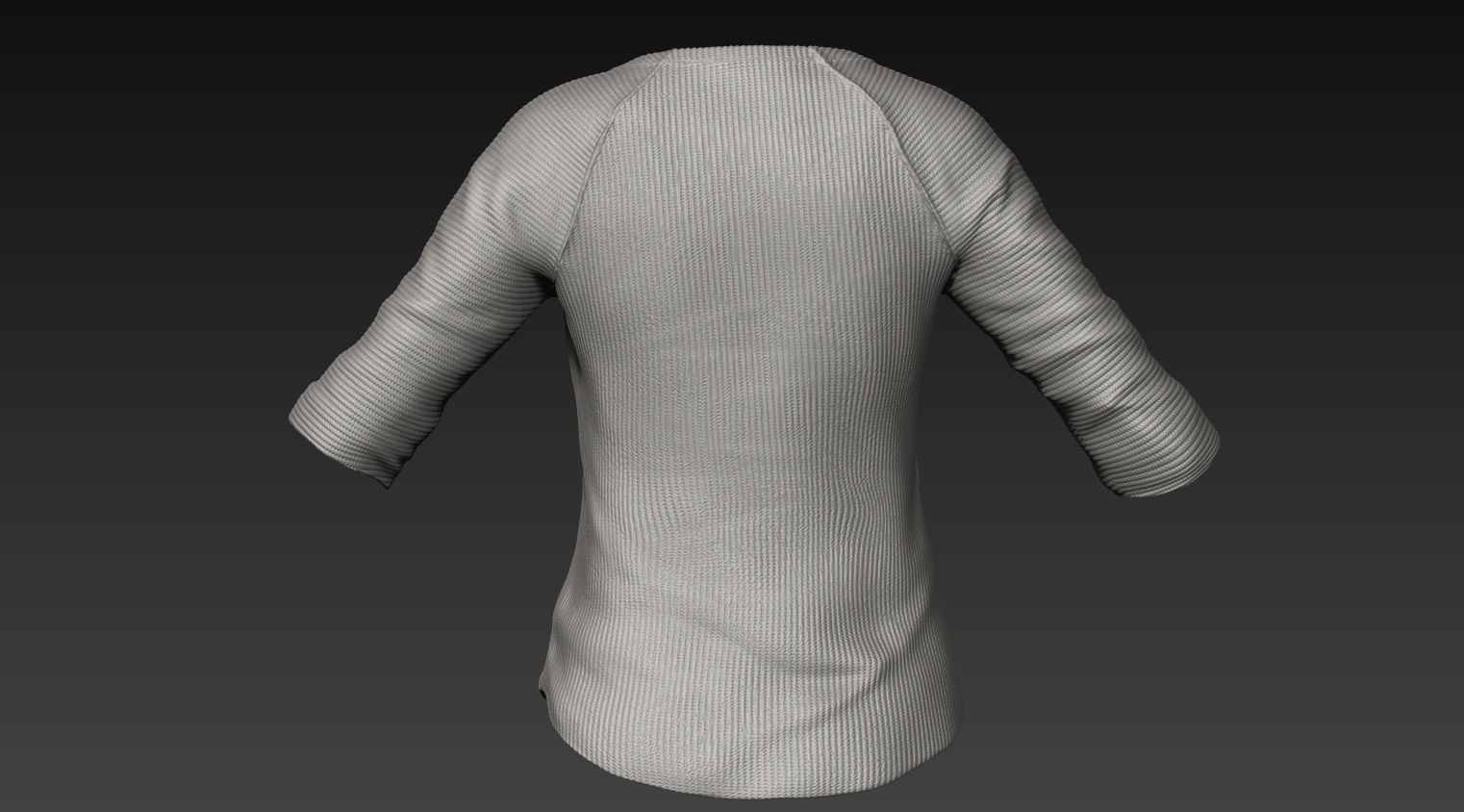 Zbrush Female Pullover 3D model_3