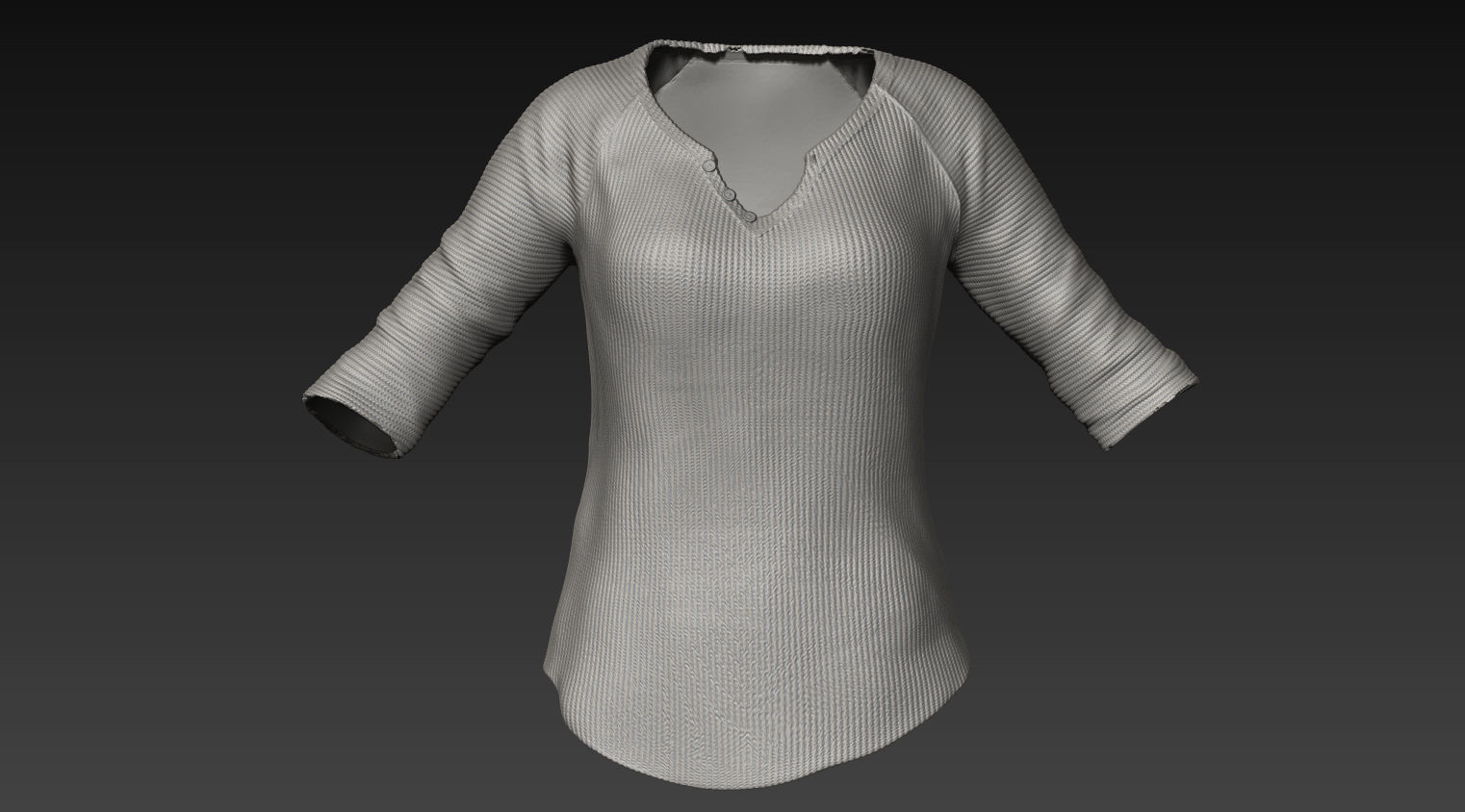 Zbrush Female Pullover 3D model_1