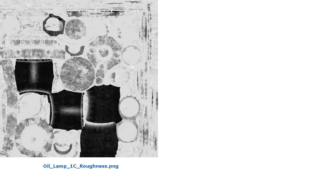 Oil Lamp 1C Low-poly 3D model_8