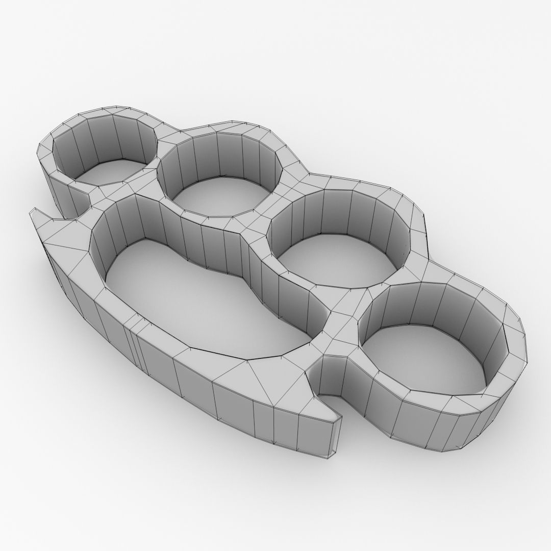 Brass Knuckles 3D model CGTrader