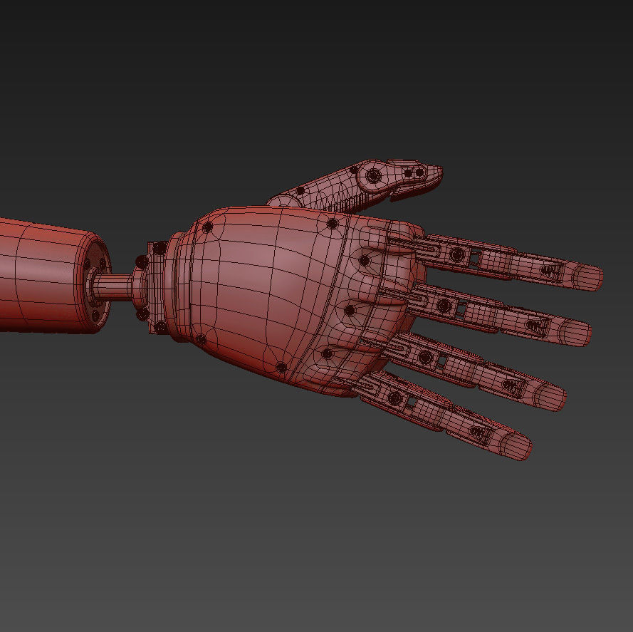 Robot Hand 3D model_10