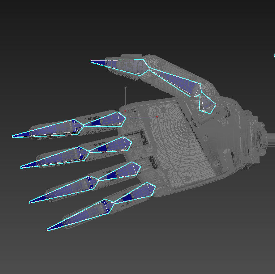 Robot Hand 3D model_8