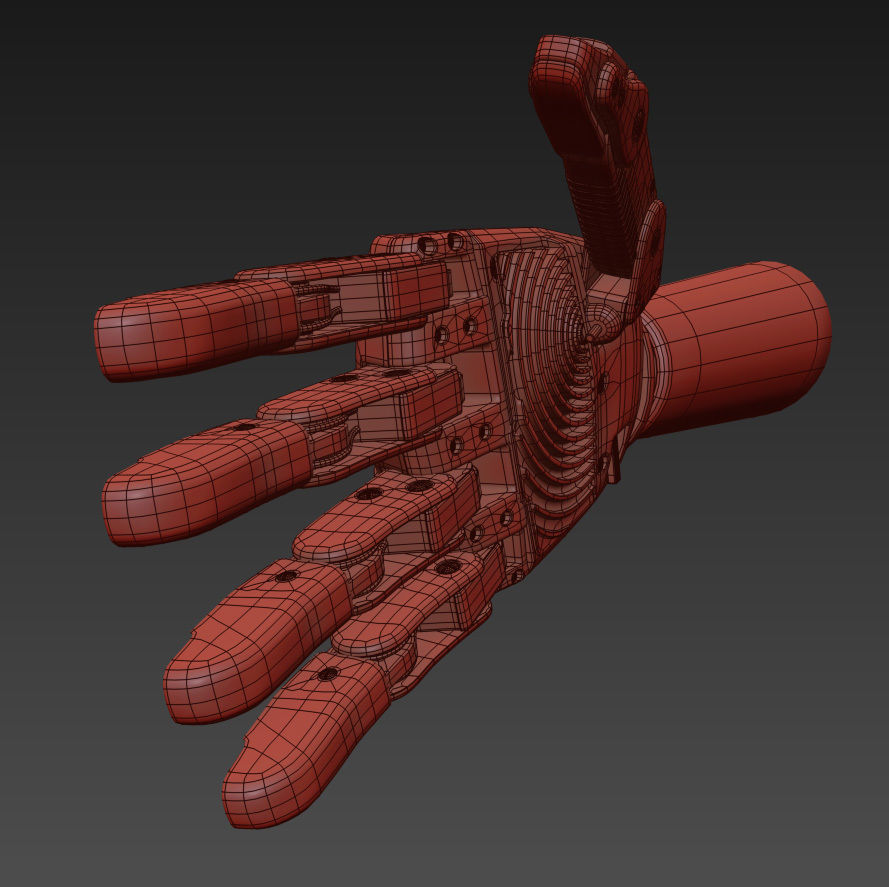Robot Hand 3D model_9