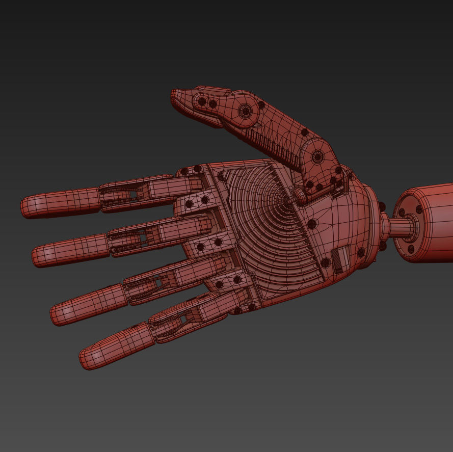 Robot Hand 3D model_11