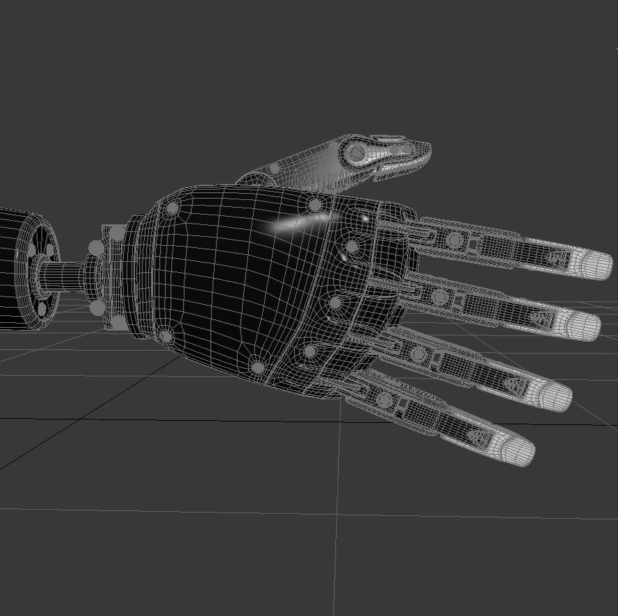 Robot Hand 3D model_12