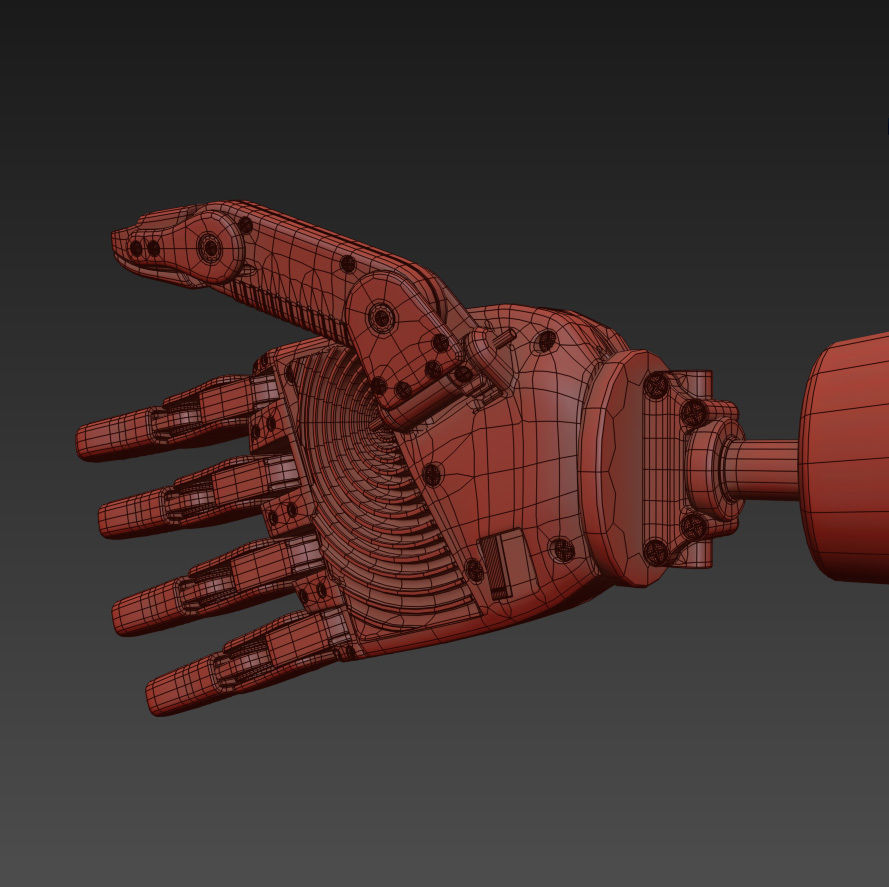 Robot Hand 3D model_7