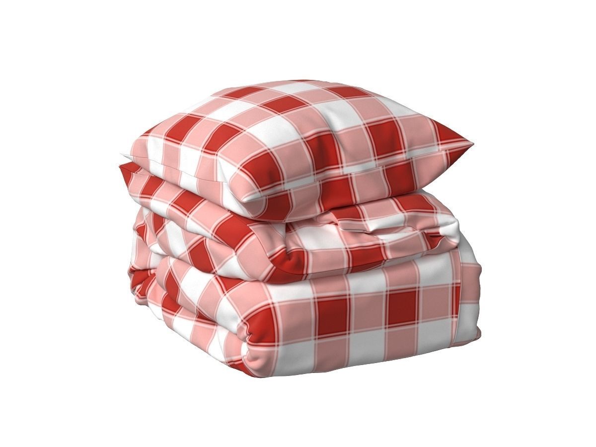 DUVET WITH PILLOW 3D model 3D model_12