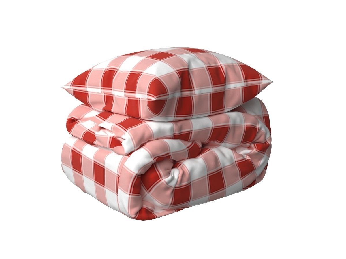DUVET WITH PILLOW 3D model 3D model_10