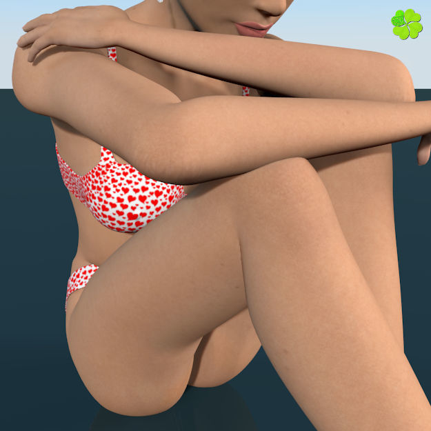 Ada basic female model low poly Low-poly 3D model_17