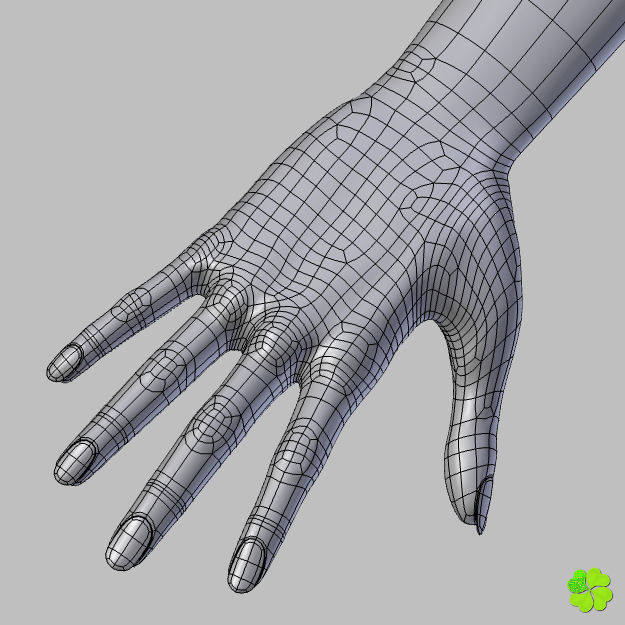 Ada basic female model low poly Low-poly 3D model_66