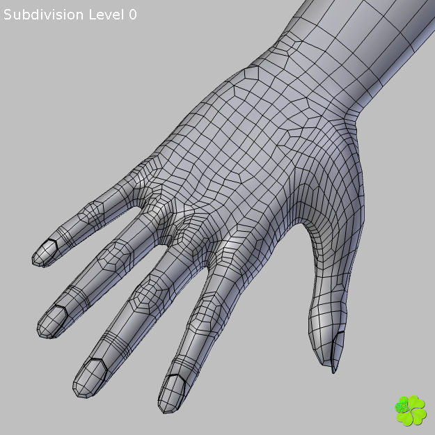 Ada basic female model low poly Low-poly 3D model_67