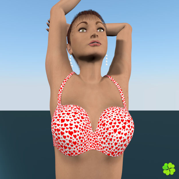 Ada basic female model low poly Low-poly 3D model_41