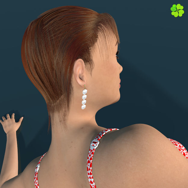Ada basic female model low poly Low-poly 3D model_35