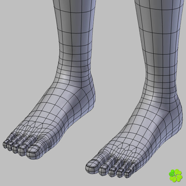 Ada basic female model low poly Low-poly 3D model_62
