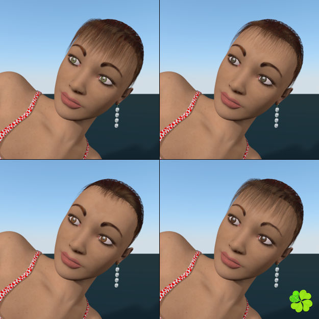 Ada basic female model low poly Low-poly 3D model_28