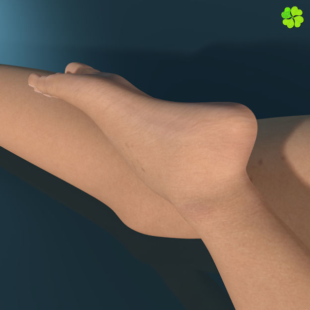 Ada basic female model low poly Low-poly 3D model_5