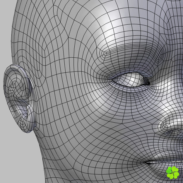 Ada basic female model low poly Low-poly 3D model_70