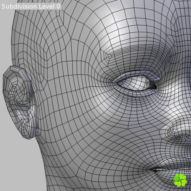 Ada basic female model low poly Low-poly 3D model_71