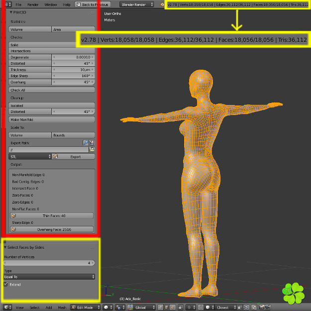 Ada basic female model low poly Low-poly 3D model_74