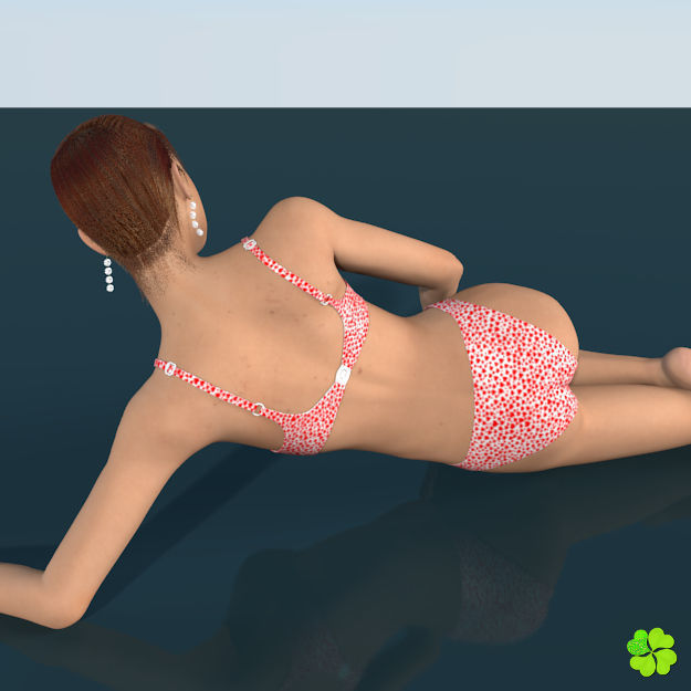 Ada basic female model low poly Low-poly 3D model_4