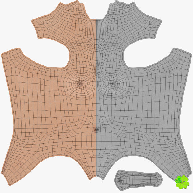 Ada basic female model low poly Low-poly 3D model_84