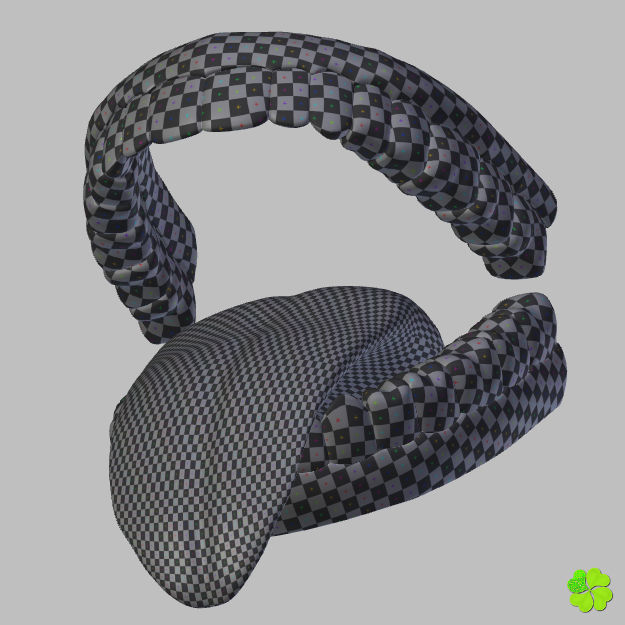 Ada basic female model low poly Low-poly 3D model_81